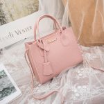 Premium Elegant Textured Leather Handbag for Women – Minimalist Small Tote with Decorative Knot - Image 4