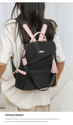 PU Leather Backpack Purse for and Ladies Shoulder Travel Daypacks Bag - Image 2